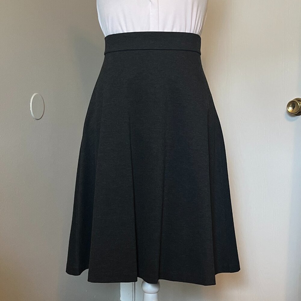 Gray Ann Taylor Knee-Length Skirt